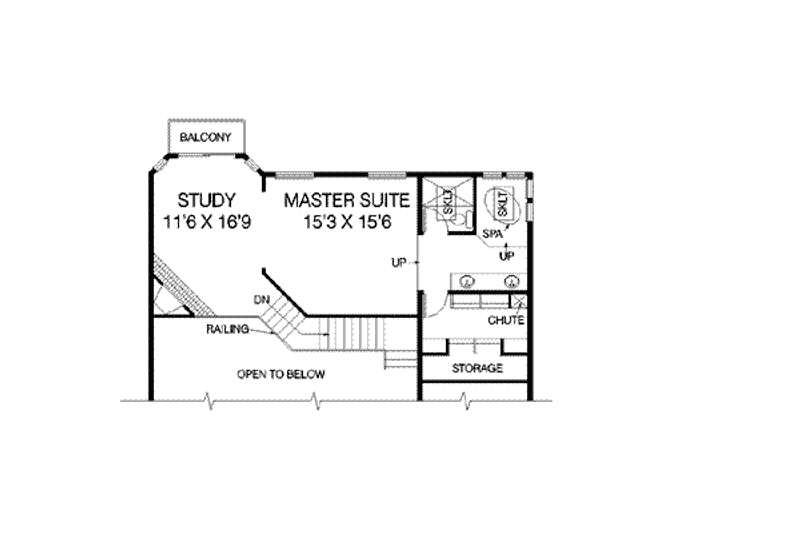 Home Plan - Floor Plan - Upper Floor for Traditional House Plan #60-308 - 4 bed, 2.5 bath