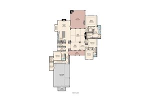 Floor Plan - Main Floor for Farmhouse House Plan #1081-20 - 4 bed, 3 bath
