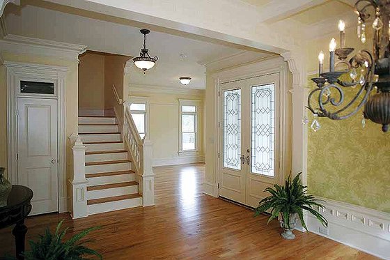 Interior - Entry for Victorian House Plan #410-104 - 4 bed, 3.5 bath