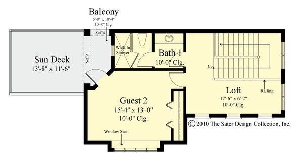 Architectural House Design - Contemporary Floor Plan - Upper Floor Plan #930-521