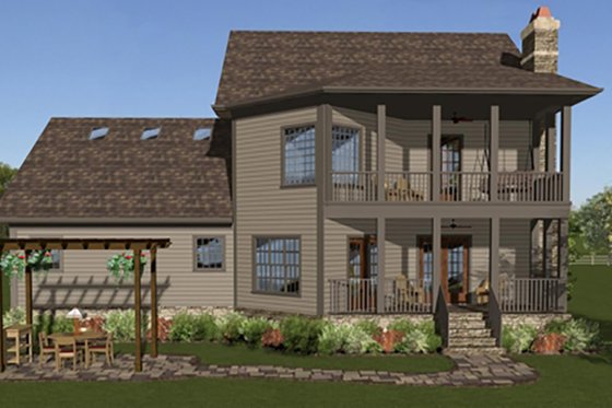 Craftsman, Rear Elevation