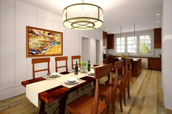 Interior - Dining Room for Ranch House Plan #124-887 - 3 bed, 2.5 bath