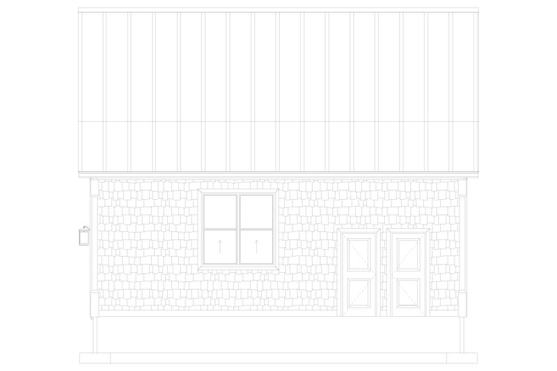 House Design - Exterior - Other Elevation 3 for Bungalow House Plan #1060-351, 0.5 bath