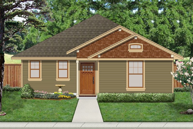 Architectural House Design - Cottage Exterior - Front Elevation Plan #84-512
