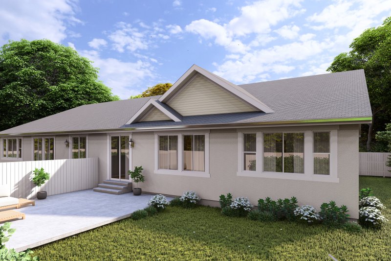 House Blueprint - Exterior - Other Elevation 1 for Ranch House Plan #1060-337 - 2 bed, 4 bath