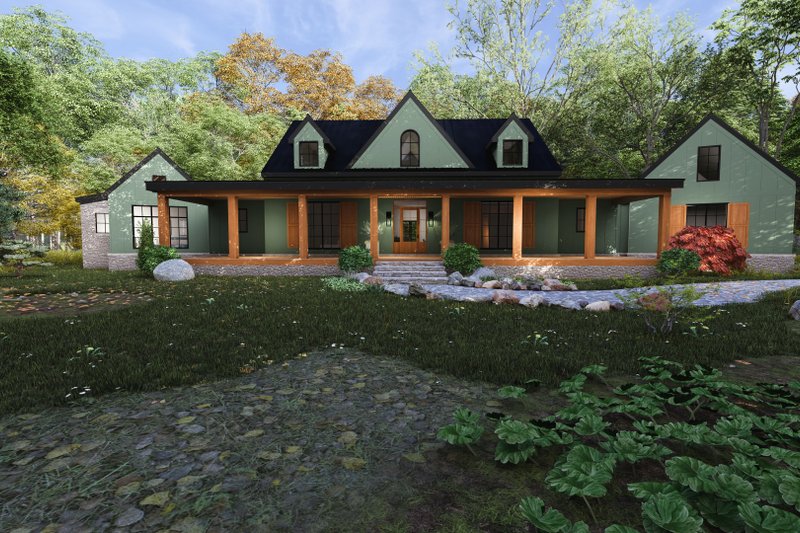 Home Plan - Exterior - Front Elevation 5 for Farmhouse House Plan #1094-25 - 5 bed, 5.5 bath