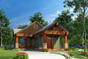 Architectural House Design - Craftsman Exterior - Front Elevation Plan #923-220