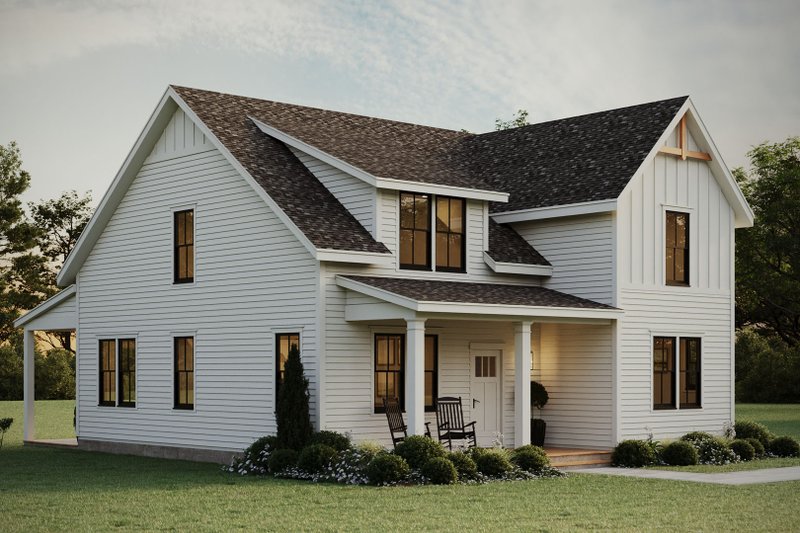 Home Plan - Exterior - Front Elevation 6 for Farmhouse House Plan #461-111 - 3 bed, 2.5 bath