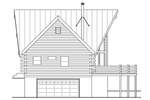 Exterior - Other Elevation for Log House Plan #124-951 - 2 bed, 2.5 bath