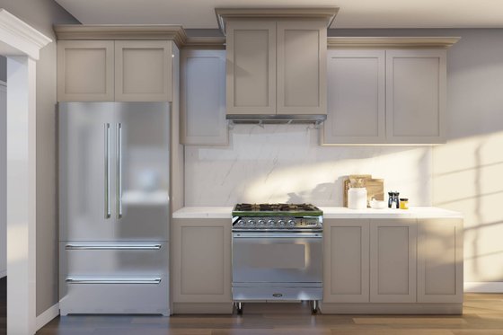 Interior - Kitchen for Traditional House Plan #17-2454 - 3 bed, 2 bath
