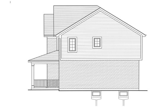 Exterior - Other Elevation for Traditional House Plan #46-899 - 4 bed, 2.5 bath