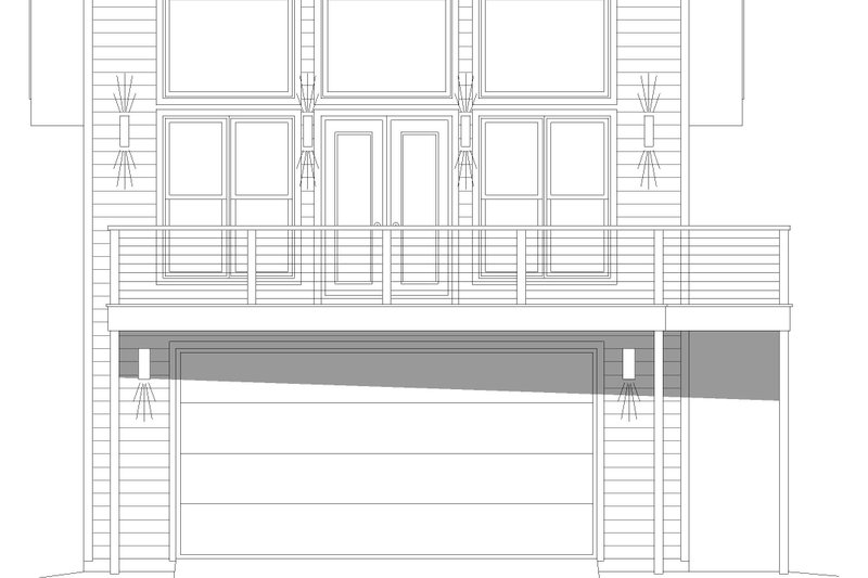 Architectural House Design - Exterior - Front Elevation 3 for Contemporary House Plan #932-257 - 2 bed, 2 bath