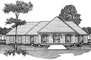 Traditional Exterior - Front Elevation Plan #36-187