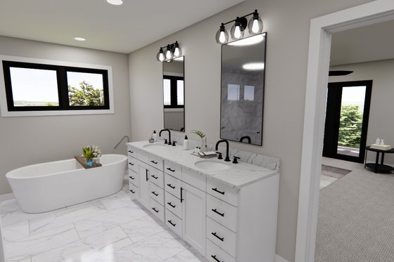 Interior - Master Bathroom 2 for Modern House Plan #51-1281 - 5 bed, 3.5 bath