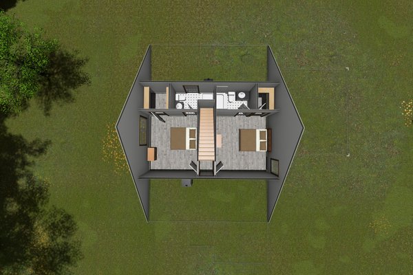 Cottage Floor Plan - Upper Floor Plan #513-2214