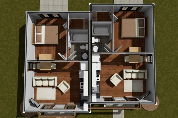 Cottage Floor Plan - Main Floor Plan #513-2272