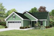 Ranch Style House Plan - 3 Beds 2 Baths 1140 Sq/Ft Plan #57-386 