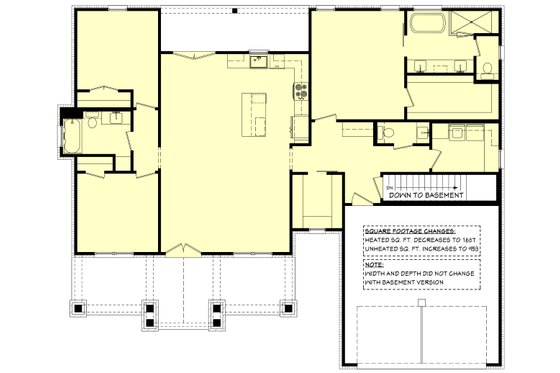 Floor Plan - Other Floor for Ranch House Plan #430-292 - 3 bed, 2.5 bath