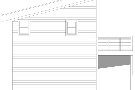 Exterior - Other Elevation for Southern House Plan #932-1309 - 1 bed, 1 bath