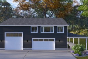 Barndominium Exterior - Front Elevation Plan #1060-387