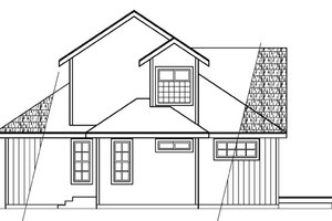 Exterior - Other Elevation 1 for Contemporary House Plan #124-388 - 2 bed, 2 bath