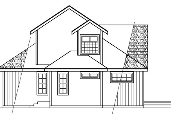 Exterior - Other Elevation 1 for Contemporary House Plan #124-388 - 2 bed, 2 bath