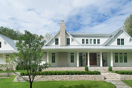 Exterior - Front Elevation 3 for Country House Plan #928-276 - 4 bed, 4.5 bath