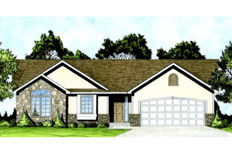 House Plan Design - Traditional Exterior - Front Elevation Plan #58-208
