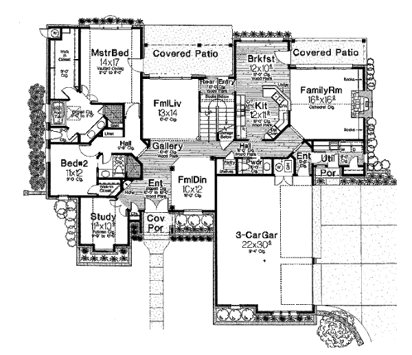 Home Plan - European Floor Plan - Main Floor Plan #310-916