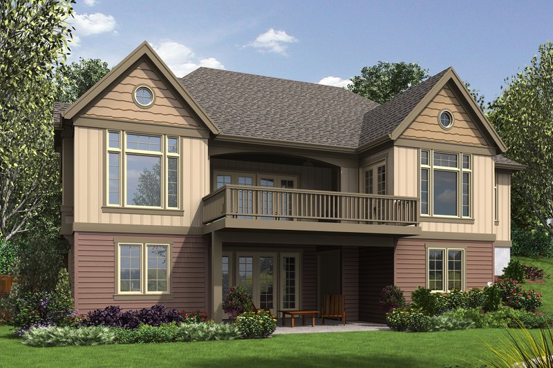 Home Plan - Exterior - Rear Elevation for Craftsman House Plan #48-658 - 4 bed, 3.5 bath