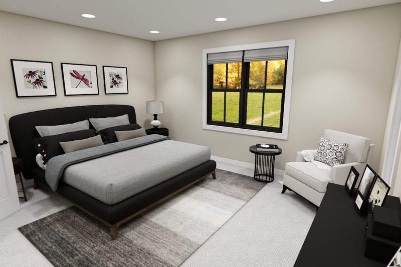 House Blueprint - Interior - Master Bedroom for Bungalow House Plan #51-1375 - 4 bed, 3.5 bath