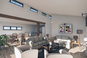 Interior - Family Room 1 for Country House Plan #1101-47 - 2 bed, 1 bath