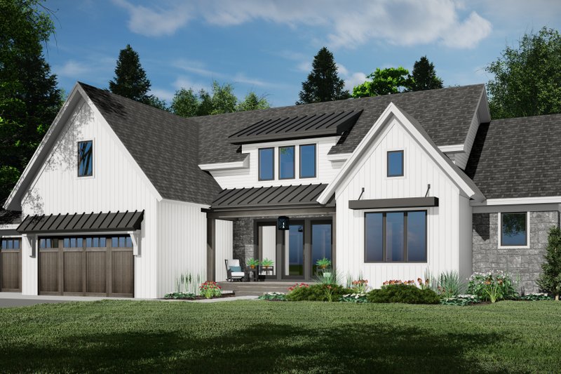 Home Plan - Exterior - Front Elevation 3 for Farmhouse House Plan #51-1235 - 3 bed, 3.5 bath