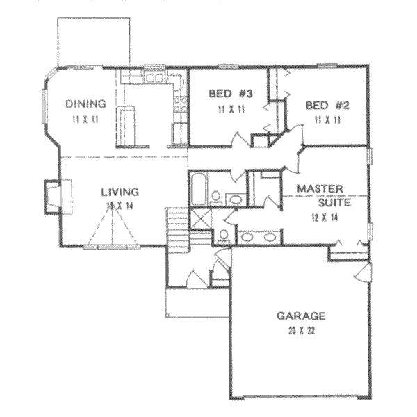 Traditional Floor Plan - Main Floor Plan #58-118