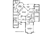 European Style House Plan - 4 Beds 3.5 Baths 3672 Sq/Ft Plan #141-272 