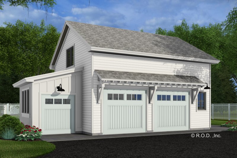 Dream House Plan - Exterior - Front Elevation 2 for Farmhouse House Plan #51-1581 - 1 bed, 1 bath