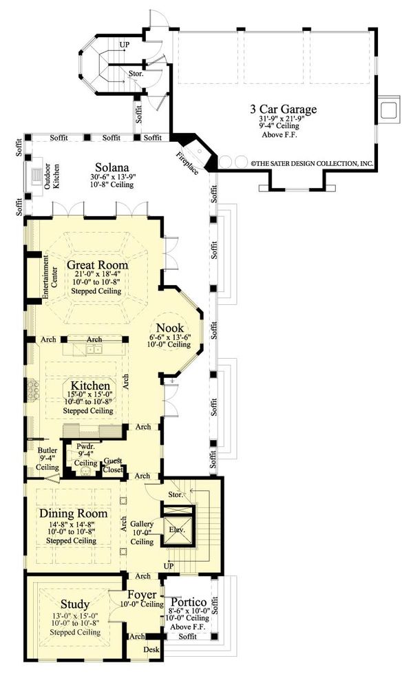 Dream House Plan - Southern Floor Plan - Main Floor Plan #930-407