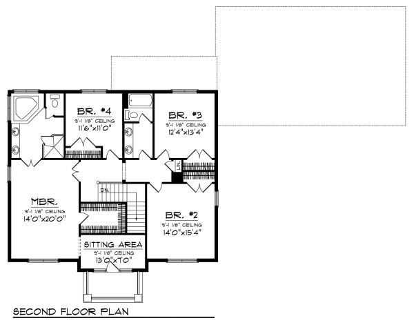 Dream House Plan - European Floor Plan - Upper Floor Plan #70-882