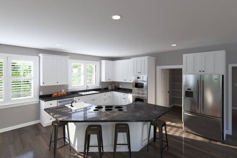 House Design - Interior - Kitchen for Barndominium House Plan #1060-424 - 3 bed, 2.5 bath