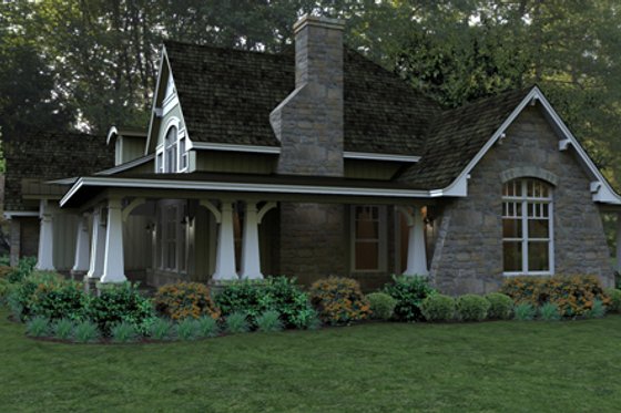 Exterior - Other Elevation 1 for Craftsman House Plan #120-181 - 3 bed, 3 bath