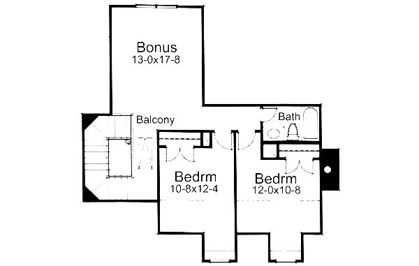 House Blueprint - Country Floor Plan - Upper Floor Plan #120-112