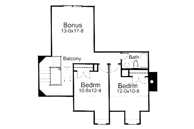 Home Plan - Floor Plan - Upper Floor for Country House Plan #120-112 - 3 bed, 3 bath