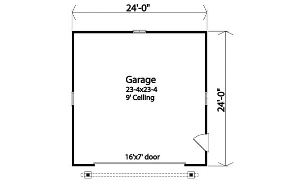 Floor Plan - Main Floor for Country House Plan #22-601, 0 bath