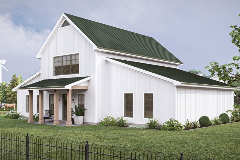 Dream House Plan - Exterior - Other Elevation for Barndominium House Plan #455-512 - 3 bed, 2.5 bath