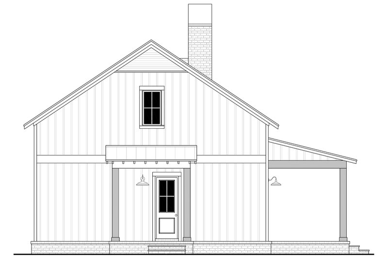 Architectural House Design - Exterior - Other Elevation for Barndominium House Plan #430-376 - 2 bed, 2 bath