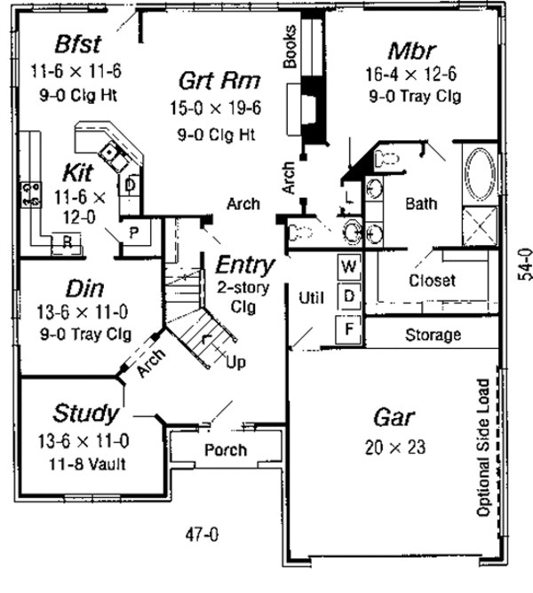 European Floor Plan - Main Floor Plan #329-271