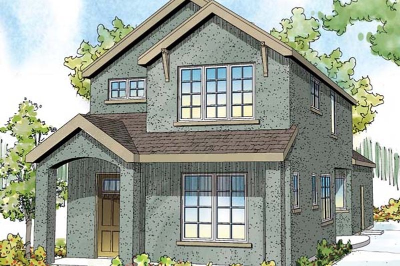 Dream House Plan - Traditional Exterior - Front Elevation Plan #124-877
