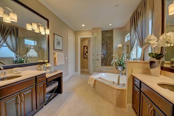 Interior - Master Bathroom for Mediterranean House Plan #27-445 - 4 bed, 4 bath