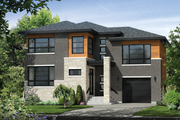 Contemporary Style House Plan - 3 Beds 1 Baths 2342 Sq/Ft Plan #25-4421 