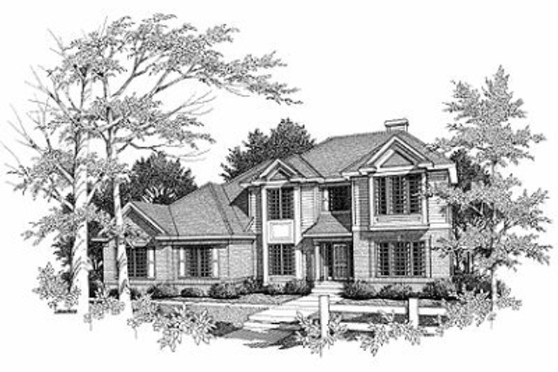 Dream House Plan - Traditional Exterior - Front Elevation Plan #70-392